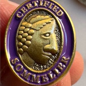 Certified Sommelier Lapel Pin – Gold & Purple Enamel | Wine Professional Pin